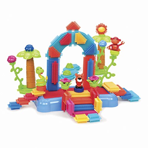 Bristle Blocks Jungle Adventure Storage Bucket with Building Base on the Lid (58 Pieces) Bristle Blocks Jungle Adventure Storage Bucket with Building Base on the Lid (58 Pieces)