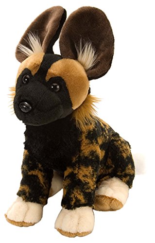 Wild Republic 10900 CK African Wild Dog Plush Toy, Dark Brown, 30 cm