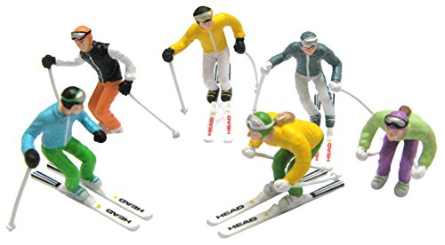 Jaegerndorfer JaegerndorferJC54400 Standing Figures with Head Ski and Poles (6
