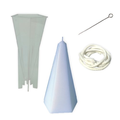 TrendLight Candle Pouring Mould 860563 Pentakegel, Large, 76 x 174 MM Includes Wick 1 M plus Wick Holder and Instructions TrendLight Candle Pouring Mould 860563 Pentakegel, Large, 76 x 174 MM Includes Wick 1 M plus Wick Holder and Instructions