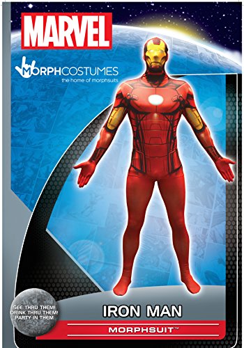 Official Iron Man Basic Morphsuit Fancy Dress Costume