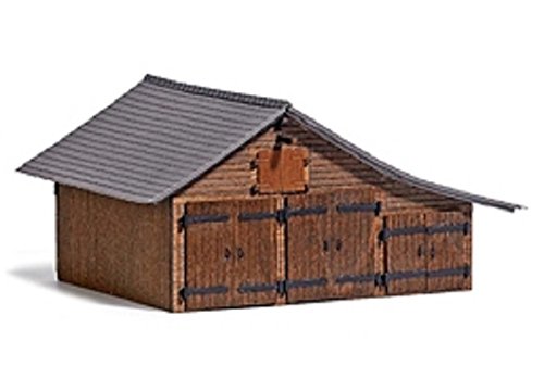Busch 1508 Wooden Barn HO Structure Scale Model
