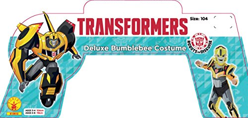 Rubie's Official Transformers Bumble Bee Deluxe Boys Fancy Dress Superhero Kids Childs Costume