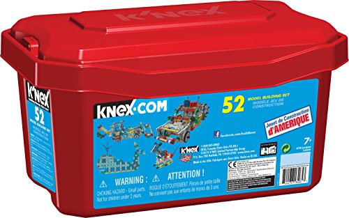 K’NEX Imagine 52 Model Building Set for Ages 7+, Engineering Education Toy, 618 Pieces