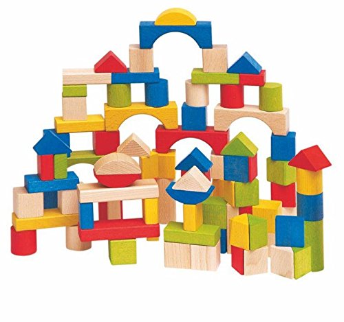 Woodyland Didactic Toys Toddler Wooden Blocks (100