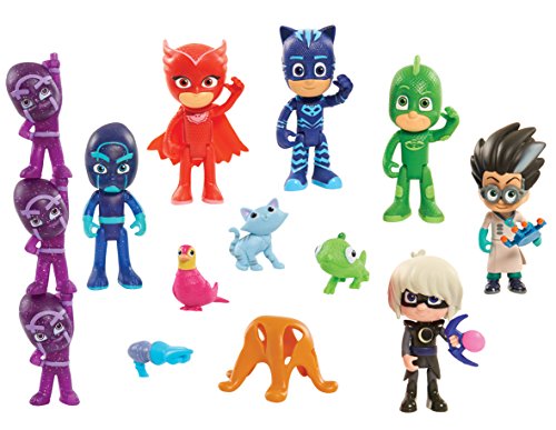 PJ Masks Deluxe 16 pc Figure Set PJ Masks Deluxe 16 pc Figure Set