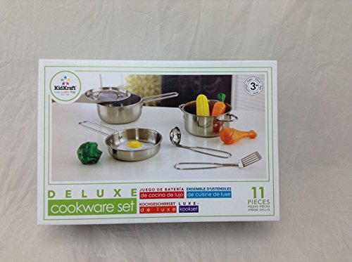 KidKraft Deluxe Cookware Playset with Food
