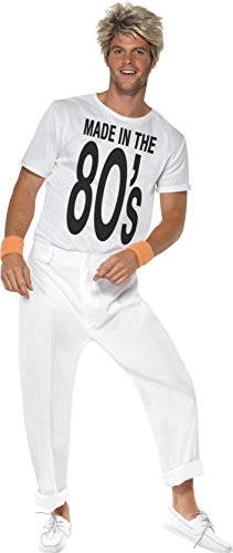 Smiffy's Adult Men's Made in 80's Costume, Top trousers, Back to the 80's, Serious Fun, Size M, 38488 Smiffy's Adult Men's Made in 80's Costume, Top trousers, Back to the 80's, Serious Fun, Size M, 38488