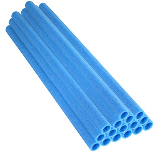 Upper Bounce Trampoline Pole Foam Sleeves (Set of 16, Blue)