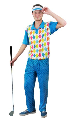I Love Fancy Dress ILFD4527M Men's Golfer Costumes (Medium)