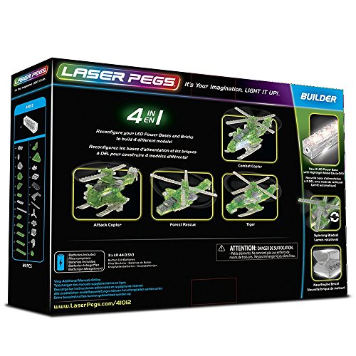Laser Pegs 41012 Combat Copter 4 Laser Pegs 41012 Combat Copter 4