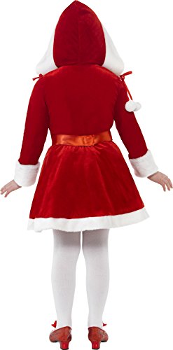 Smiffy's Children's Little Miss Santa Costume, Dress, Santa,Size