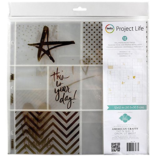 Project Life Photo Pocket Pages 12 X12 12/Pkg Project Life Photo Pocket Pages 12 X12 12/Pkg