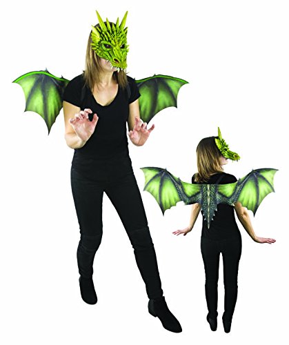 P 'tit clown 16391 Set with Dragon Wings 40 x 95 cm + Mask, One Size P 'tit clown 16391 Set with Dragon Wings 40 x 95 cm + Mask, One Size