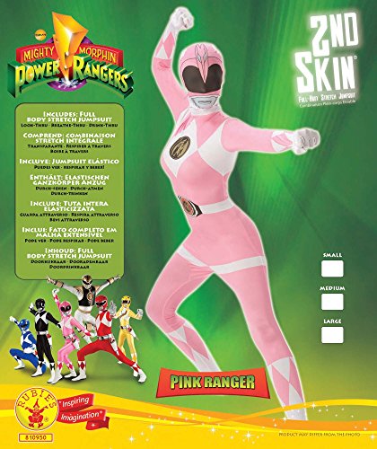 Rubie's Official Pink Ranger 2nd Skin, Adult Costume