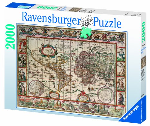 Ravensburger Map of the World From 1650, 2000pc Jigsaw puzzle