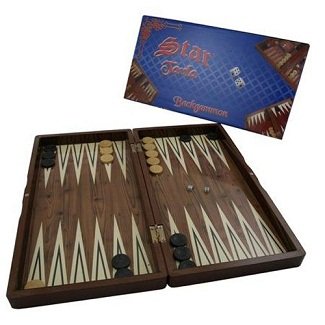 Staroyun Staroyun1020180 25 x 48 x 6 cm Big Star Polyester Walnut Backgammon Staroyun Staroyun1020180 25 x 48 x 6 cm Big Star Polyester Walnut Backgammon