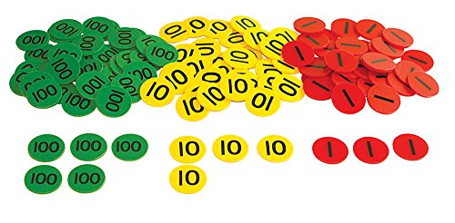 Inspirational Classrooms 3125202 Place Value HTU Counters and Work Card Educational Toy (Pack of 300)