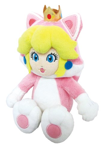 NINTENDO 3700789291817 25 cm Princesse Peach Chat Plush Toy