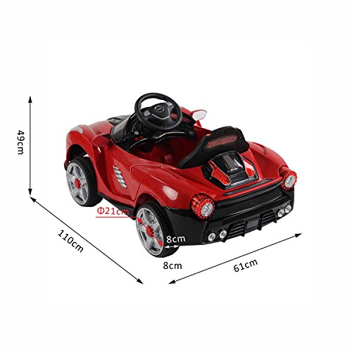 HOMCOM Children Kids Electric Ride on Car 2 x Motors 12V Battery Operated Toy Car w/ Remote Control (Red) HOMCOM Children Kids Electric Ride on Car 2 x Motors 12V Battery Operated Toy Car w/ Remote Control (Red)