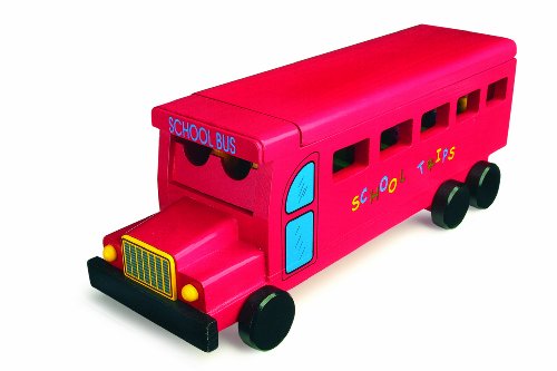 Legler School Bus Mini Figures and Scene Set
