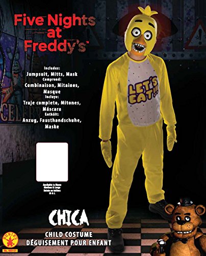 Rubie's Official Children's Chica Five Nights at Chicas Fancy Dress Costume, 132 cm