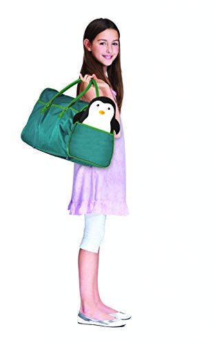 Kikkerland Polyester/ Spandex Zip and Flip Penguin Head Rest Travel Pillow, Black Kikkerland Polyester/ Spandex Zip and Flip Penguin Head Rest Travel Pillow, Black
