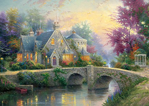 Schmidt Spiele 59468 Winter in Lamplight Manour Puzzle (2 x 1000