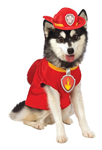 Official Rubie's Paw Patrol Marshall Pet Dog Costume, Size