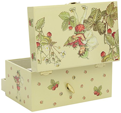 Trousselier Strawberry Flower Fairies Musical Jewellery Box