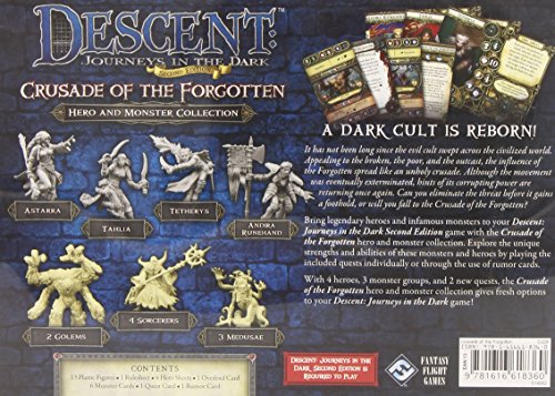 Fantasy Flight Games Descent Journeys in the Dark Second Edition Expansion Crusade of the Forgotten
