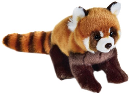 National Geographics PANDA Stuffed Animals Plush Toy (Medium, Red)