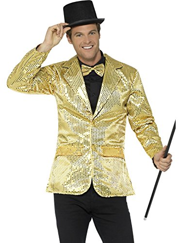 Smiffy's 21163L Sequin Men's Jacket (Large)