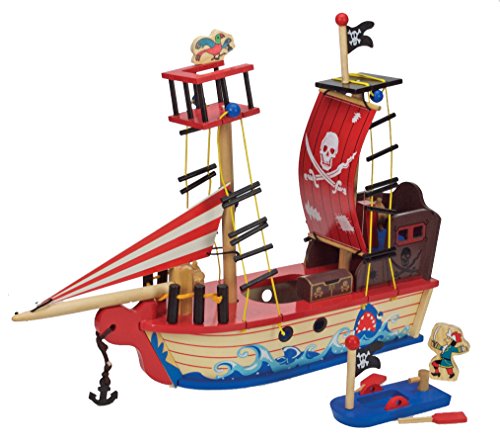 Toyland TL71007 Wooden Pirate Ship Toy