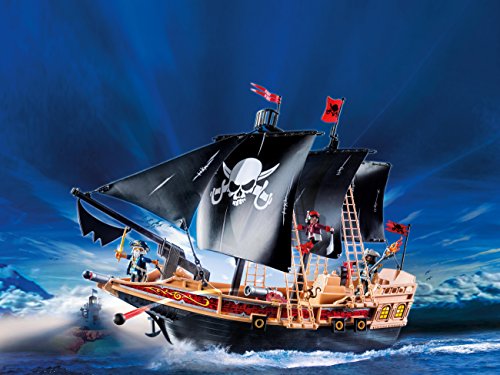 Playmobil 6678 Floating Pirate Raiders' Ship with Cannons