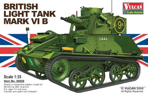 Vulcan Scale Models 56008 Model Kit British Light Tank Mk. VI B