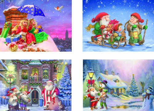 Eurographics the Christmas Collection Multipack Puzzle (4 x 500 Pieces)