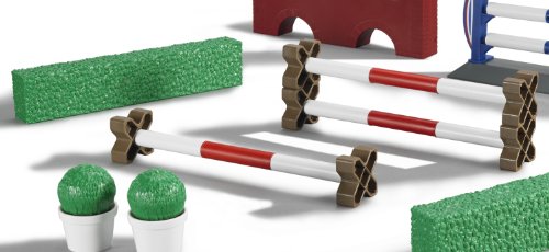 Bruder 62530 Show Jumping Course with Female Rider/Horse (Large)