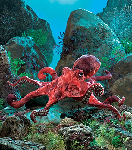 Folkmanis Octopus Hand Puppet (Red)