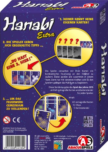 Abacus Spiele 4135 Hanabi Extra Cardgame