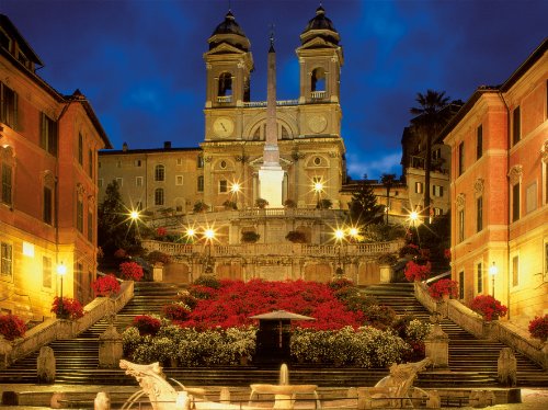 The Spanish Steps in Rome 1500 Piece Puzzle