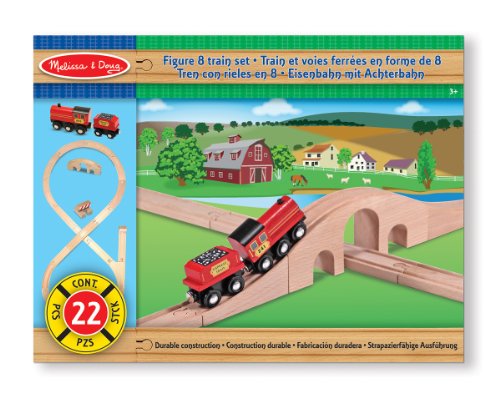 Melissa & Doug Classic Wooden Figure Eight Train Set (22 pcs) Melissa & Doug Classic Wooden Figure Eight Train Set (22 pcs)