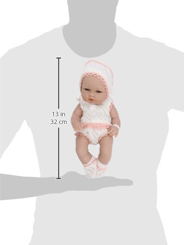 Arias 33 cm Natal Baby Doll with Swarovski Elements in Pink (Multi Arias 33 cm Natal Baby Doll with Swarovski Elements in Pink (Multi