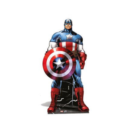 Star Cutouts SC907 Captain America Star Mini Cardboard Cut Out Star Cutouts SC907 Captain America Star Mini Cardboard Cut Out