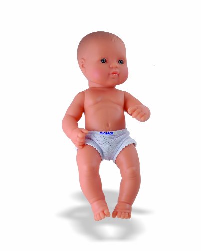 Miniland Miniland31031 32 cm European Boy Doll without Underwear