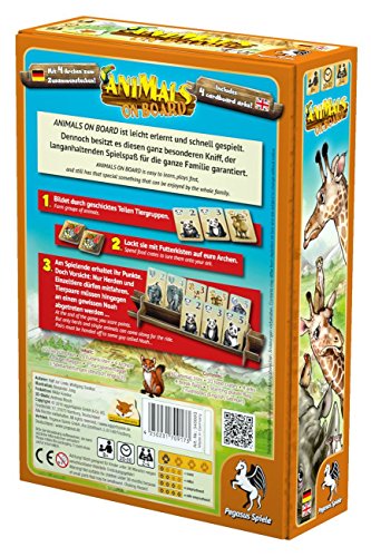 Pegasus Spiele 54566G Animals On Board *Empfohlen Sdj 2016* Card Game