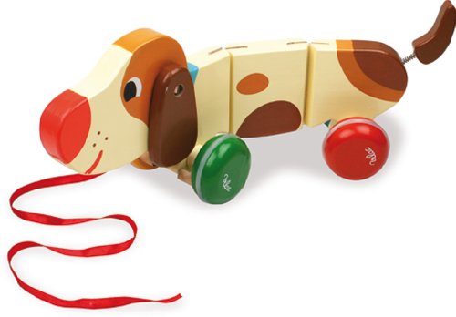 Vilac Vilac4606 Basile The Dog Pull Toy by Melusine