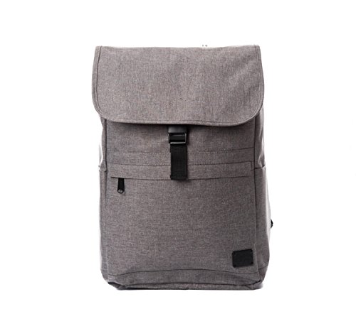 Spiral Unisex Commuter Backpack, Grey, One Size