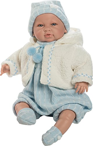 Muñecas Berbesa 5203 50 cm Saoro Talking and Cries Doll with Mom and Dad