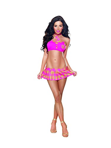 Dreamgirl 8680 HOT PINK Teacher’s Pet Women’s Sexy Schoolgirl Lingerie Costume Set (UK 6